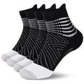 IRAMY Compression Ankle Support Socks Women - Wicking, Cushioned Athletic, Plantar Fasciitis Relief 2/3/6 Pairs - color: Black(2 Packs), size: Small