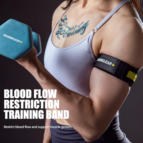 MANUEKLEAR Blood Flow Restriction Bands for Women Butt Lift - color: Black
