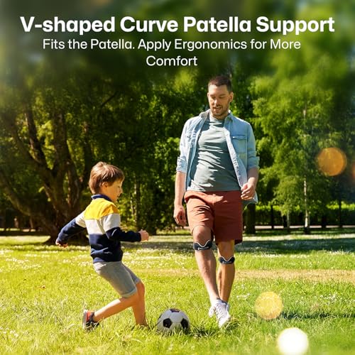 Healrecux Patellar Tendon Support Strap, Silicone Patella Knee Strap, Non-Slip Patella Stabilizer Knee Band for Jumpers Knee, Tendonitis, Basketball, Volleyball, Squats - Black 2 Pack - color: Black