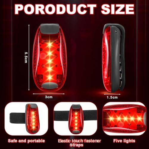Copkim 30/60/100 Pcs LED Running Light Bulk - color: Red