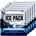 Reusable Ice Packs for Coolers 5 Pack, Long Lasting Gel Freezer Packs for Cooler Bag, Large Lunch Box, Beach, Camping & Road Trips Cold Blocks (9.8" x 9.8") - size: Medium-5pk