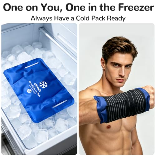 Hands-Free Ice Pack for Injuries Reusable with Bandage for Multiple Joints - size: Hands-free M*2