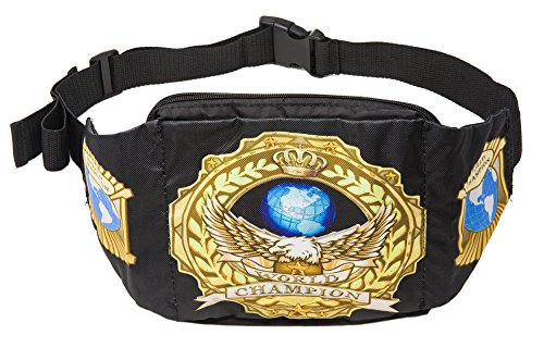 Funny Guy Mugs Championship Belt Fanny Pack, Waterproof Bum Bags for Women with Two Compartments, Crossbody Waist Bag Pack, Belt Bag for Travel Walking Running Hiking Cycling - color: Championship Belt