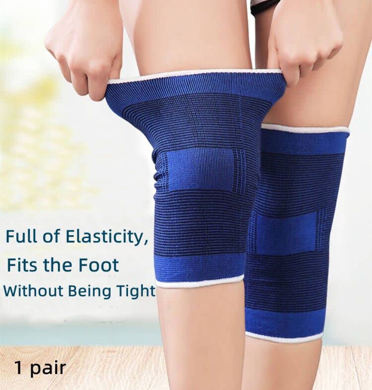Knee Compression Sleeve, Knee Brace Knee Support for Men Women - color: Blue, Medium