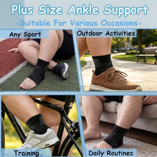 King Mills Plus Size Ankle Boot for Sprained Ankle & Peroneal Tendonitis Brace, Foot Support Sprained Boot for Men with Large Shoe Size or Swollen Foot (X-Large/XX-Large) - size: X-Large