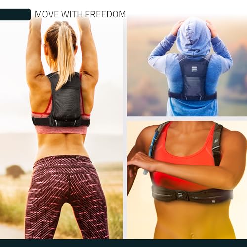 FITLY Sub90 Running Hydration Vest - No-Bounce Water Pack - color: Emerald Blue, size: M-L-XL