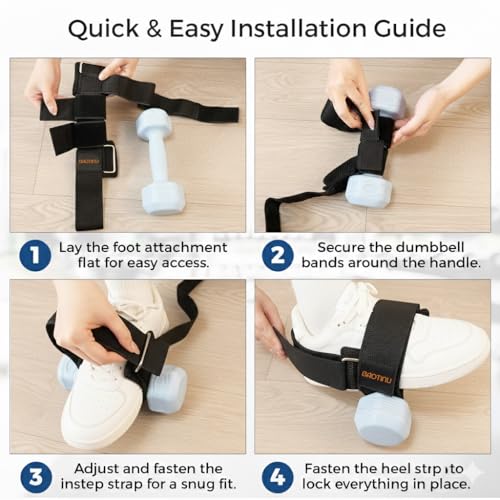 Dumbbell Foot Attachment, Tibialis Trainer for Home Gym Leg Workout - size: 1PCS
