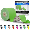 SB SOX Original Cotton Kinesiology Tape Roll (16ft) - color: Green - Uncut