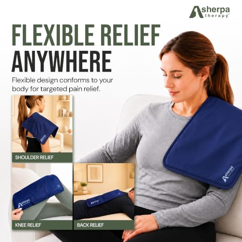 Flexible Hot and Cold Gel Pack, Large 11.5" x 14.5" - size: Large, style: Blue
