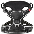 HEELE Dog Harness for Medium, Reflective No Pull Front Clip Vest, Black, M - color: Lock Black, size: M (Pack of 1)