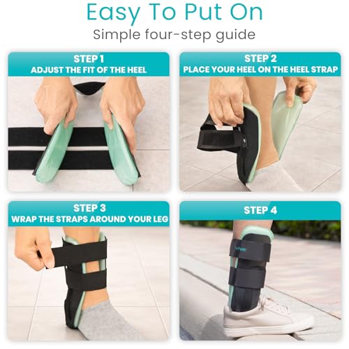 Vive Ankle Stirrup Brace - Air Gel Stabilizer for Ankle Sprain, Tendonitis