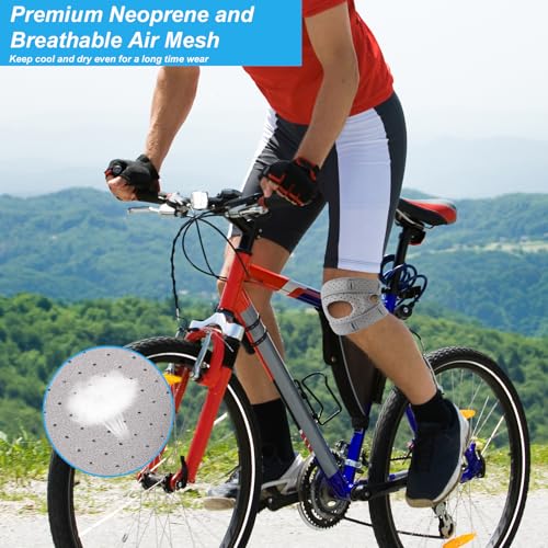 NuCamper Patella Tendon Support Strap, Adjustable Patella Band Knee Brace for Men & Women Pain Relief, Patella Stabilizer Knee Strap Support for Running, Basketball, Sports, Gym, Injury Recovery