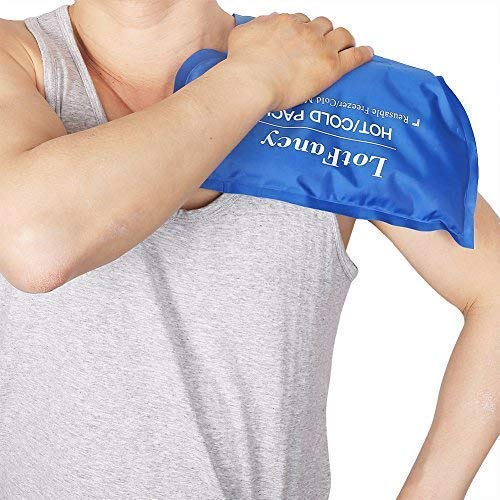 LotFancy Shoulder Ice Pack Wrap, Rotator Cuff Cold Hot Therapy, Reusable