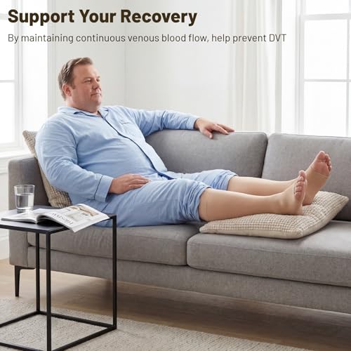 MGANG Plus Size Medical Compression Stockings for Women & Men, Open Toe - color: Knee High Open Toe Beige, size: 6X-Large