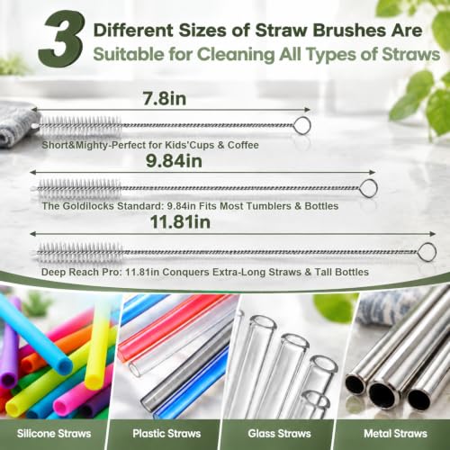XANGNIER Water Bottle Cleaner Brush Set for Owala 64 oz Water Bottle,6 Pcs - size: 6 pack
