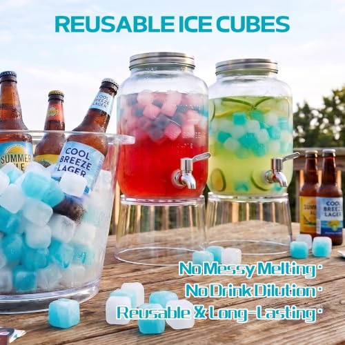720-Pack Reusable Ice Cubes for Coolers & Drinks Refreezable 22 lb