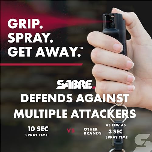 SABRE Runner Pepper Gel Spray for Running, Walking & Personal Safety - color: Runner Pepper Gel and Black Pepper Spray