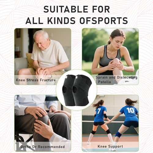 Knee Brace for Meniscus Tear: Compression Knee Support - size: Medium