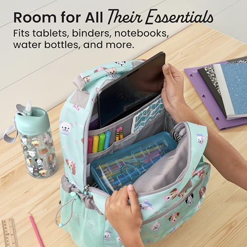 Bentgo Kids Print Durable & Water-Resistant Backpack - color: Puppy Love, size: Kids Medium