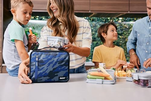 PackIt Freezable Classic Lunch Box, Sporty Camo Navy - color: Sporty Camo Navy
