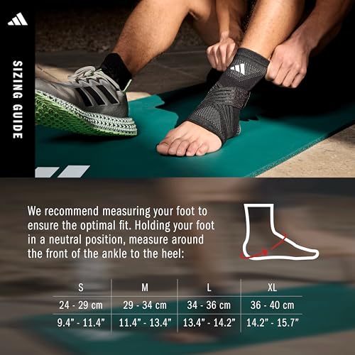 adidas Aeroready Ergonomic Compression Sleeve for Ankle, Elbow or Knee - size: Medium, style: Ankle Support