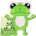 Microwave Heating Pad for Period Cramps Pain Relief, 16"×12" Plush, Frog - size: Frog