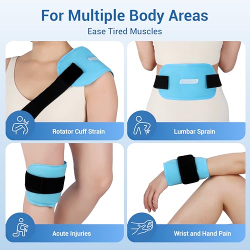 Comfytemp Hip Ice Pack Wrap and Small Gel Ice Packs for Injuries Reusable 2 Packs
