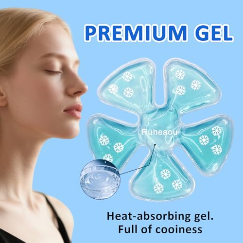 Head Gel Ice Pack, Helmet Ice Pack, Used for Catcher Helmets, Outdoor Sport, Equestrian Riding, Operation On The Head, Relieve Summer Heat and Keep Cool (2 Count) (Blue) (Blue) - color: Blue