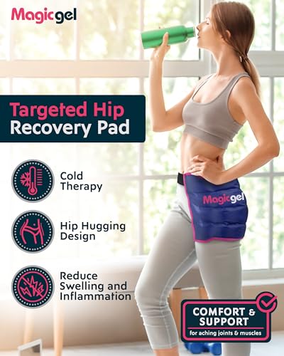 Magic Gel Hip Ice Pack Wrap - Reusable Cold Pack for Hip Bursitis, Hip Replacement Surgery and Hip Flexor Pain. Hip ice wrap for Inflammation, Swelling and Hip Pain Relief - style: Hip Ice Pack