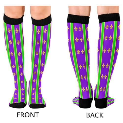 Wusikd Cute Penguin Compression Socks for Women and Men Circulation Long Socks for Athletic Running 1 - color: Multi 14