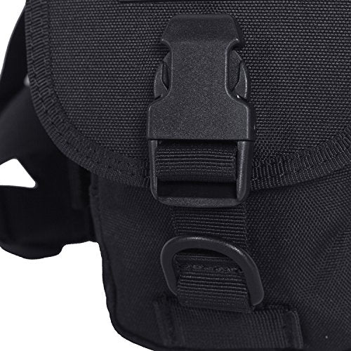 Seibertron Waterproof Tactical Outdoor Hiking Airsoft Utility Leg Bag Black - color: Black
