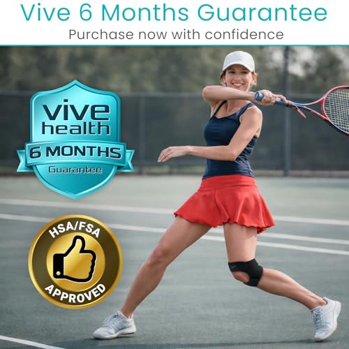 Vive Patellar Dual Strap Knee Support - Knee Stability Brace for Men - size: Small
