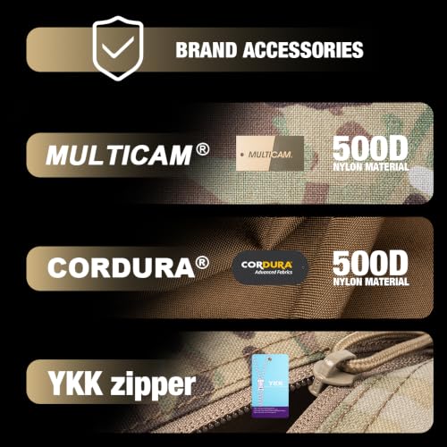 TSPRO MOLLE Phone Pouch, Tactical Phone Holder for Belt, EDC Gear Organizer - color: Multicam