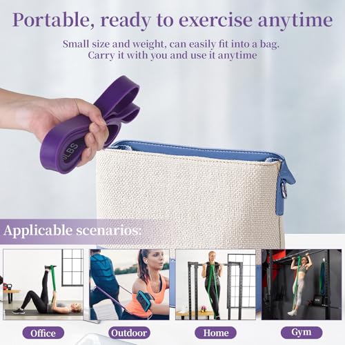 Resistance Exercise Bands Set Pull Up Assist Workout Fitness - size: 5-90lbs