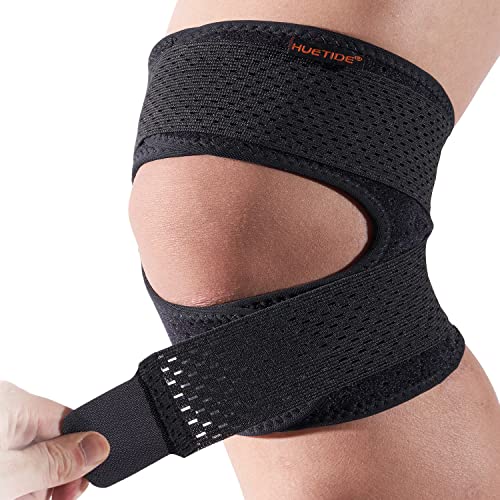 HUETIDE Plus Size Knee Brace for Women Men Patella Tendon Support Strap,XXL - size: XX-Large