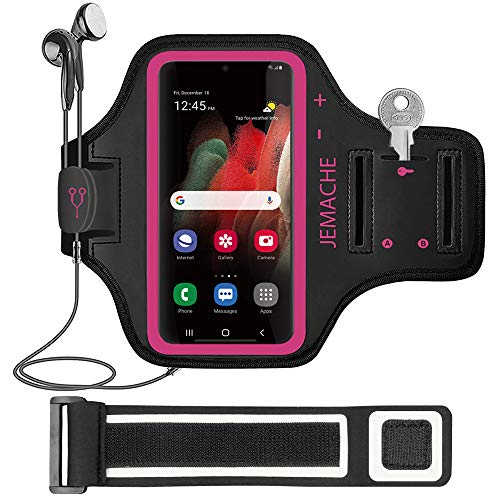 Running Armband for Samsung Galaxy S26 S25 S24 S23 S22 (Rosy) - color: Rosy, size: 6.3" (S)