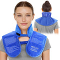 LotFancy Neck and Shoulder Ice Pack Wrap, Reusable Ice Pack for Injuries