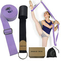 Adjustable Leg Stretcher Lengthen Ballet Stretch Band - Easy Install on Door Flexibility Stretching Leg Strap Great Cheer Dance Gymnastics Trainer Stretching Equipment Taekwondo Training - color: purple-2