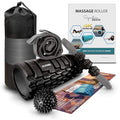 321 STRONG 5-in-1 Massage Set, Complete Mobility Kit for Workout Recovery - color: Bold Black