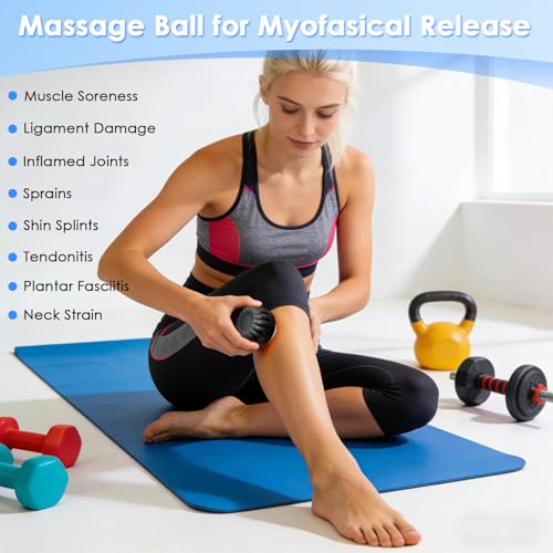 Massage Ice Roller Ball Cold & Heat Therapy Pain Relief Myofascial Release - color: Set of 3