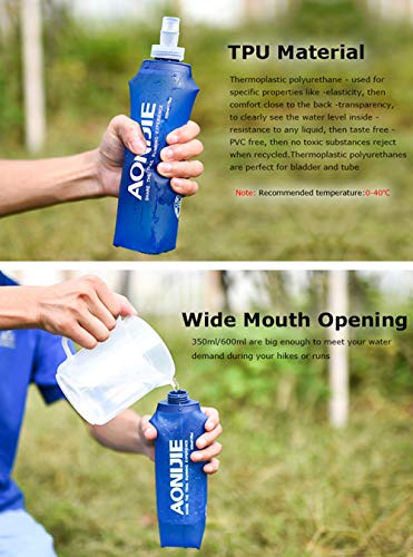 AONIJIE Soft Water Bottle, 2 Pack, 250ml - color: 2 Pcs - 250ml