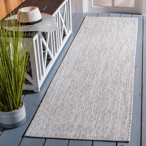 SAFAVIEH Courtyard Outdoor Runner Rug 2'3"x10', Modern Grey CY8520-36811 - color: Grey, size: 2'3" x 10' (Runner)