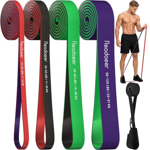 Pull Up Assistance Bands 5 Resistance Bands for Full-BodyTraining(5-125LBS) - size: Heavy: 15-125LBS