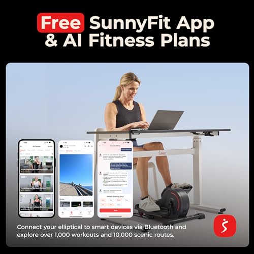 Sunny Health & Fitness Under Desk Pedal Elliptical Machine Leg Exerciser - color: Multicolor