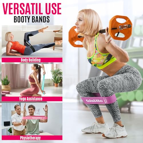 Fabric Resistance Bands for Working Out - Booty Bands for Legs -Glutes Training for Women and Men - Exercise Bands for Squats, Yoga, Physical Therapy -Home Gym Fitness - color: Colors Set