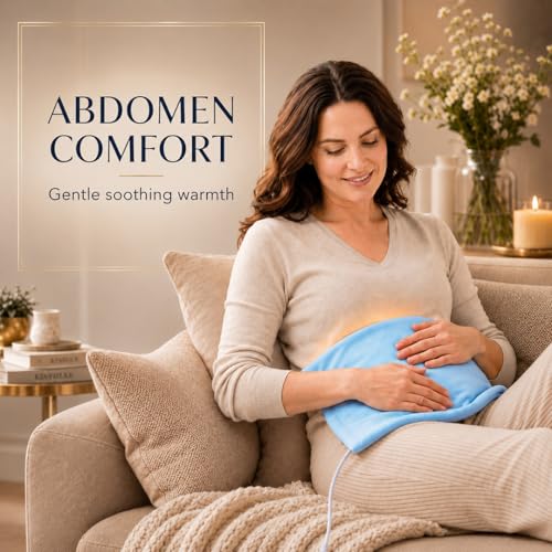 Boncare® Stay-On Small Vinyl Electric Heating Pad for Neck and Shoulders and Back Without Auto-Off, Low & High Heat Levels, Waterproof Hot Heat Pad with Washable Cover (12"x15", 1-Pack) - size: 12" x 15"