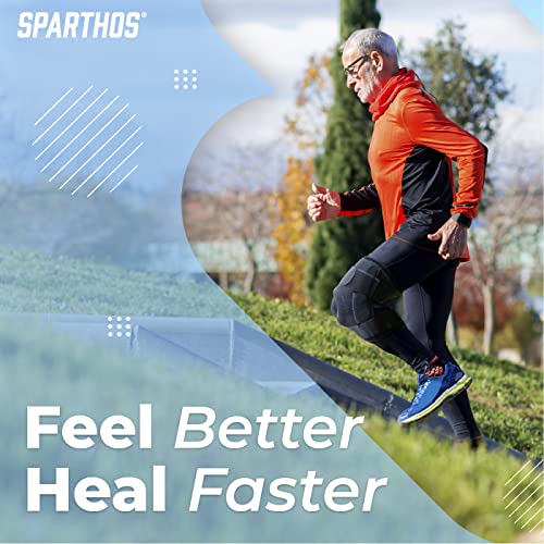 Sparthos Knee Brace for Women & Men - Meniscus Tear Support - Gray-L