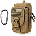 WYNEX Tactical Phone Pouch Molle, EDC Phone Holster, Small Admim Pouch - color: Khaki
