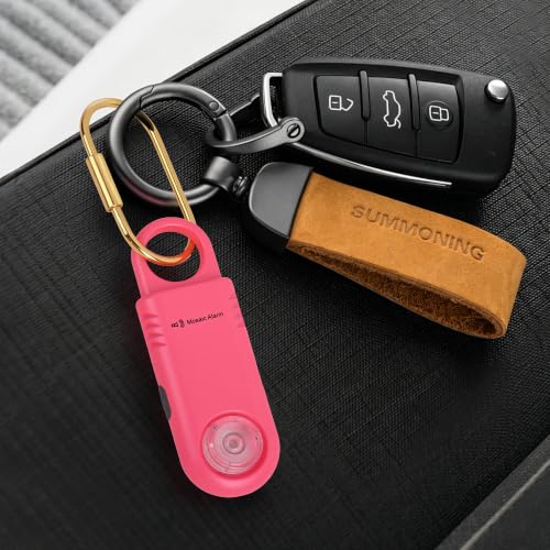 Rechargeable 135dB Personal Alarm Ultra Bright Flashlight & Strobe Light - color: Hot Pink