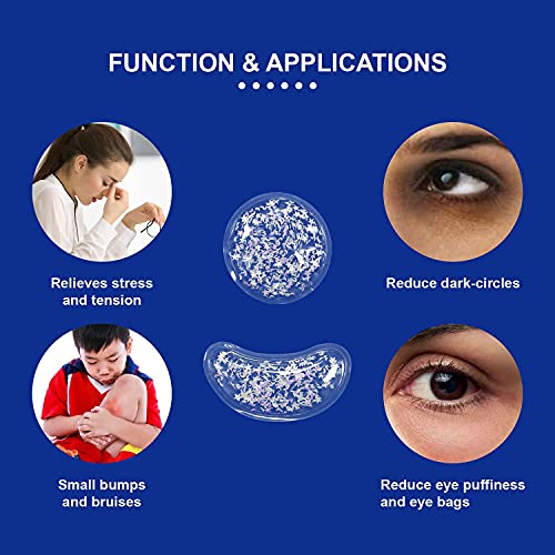 ZNÖCUETÖD Gel Ice Pack Reusable Cooling Eye Pads and Under Eye Patches